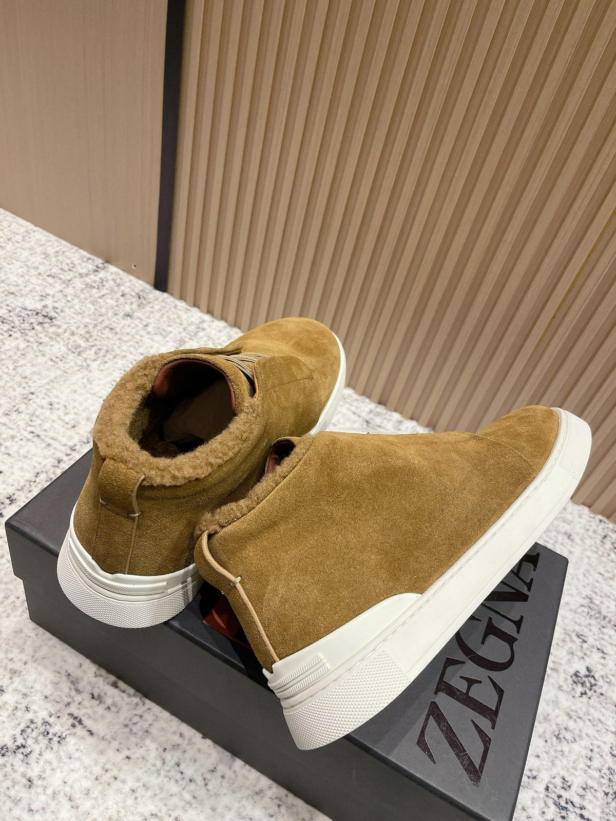 Zegna Triple Stitch High-Top Casual Shoes – 2025SS