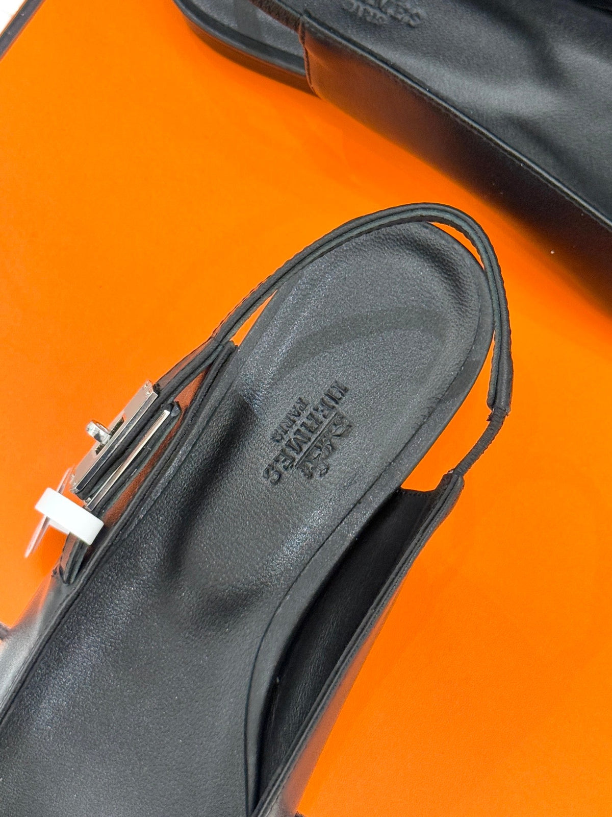 Hermès Kelly Buckle Pointed Toe Flat Sandals