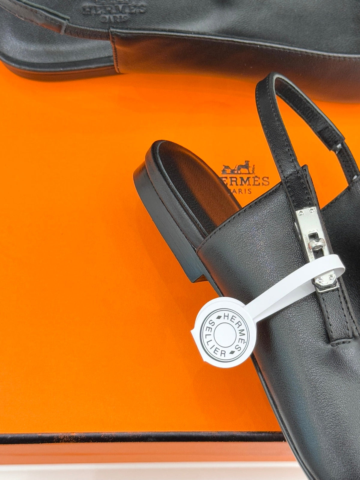 Hermès Kelly Buckle Pointed Toe Flat Sandals