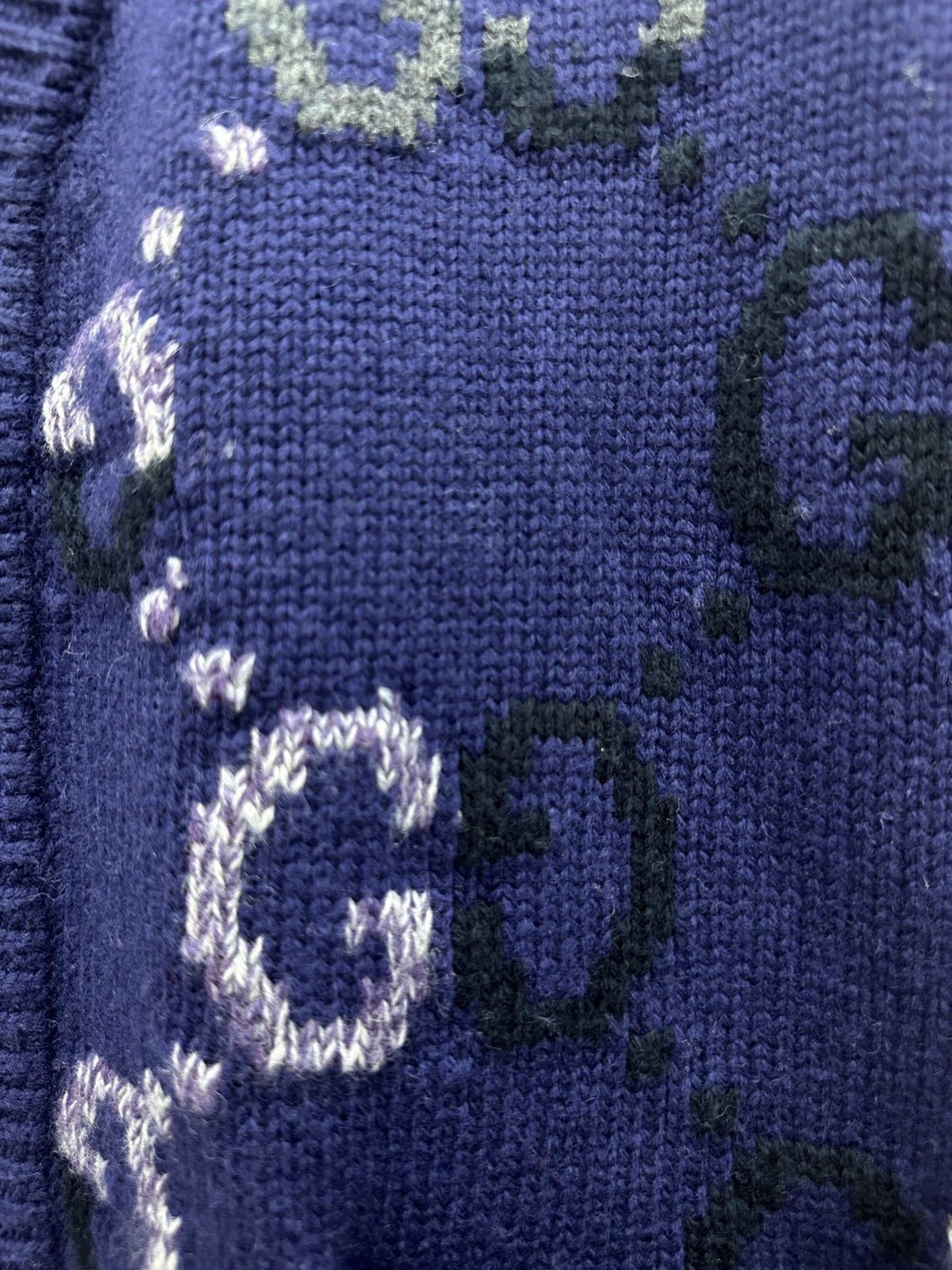 Gucci Double G Monogram Knit Cardigan