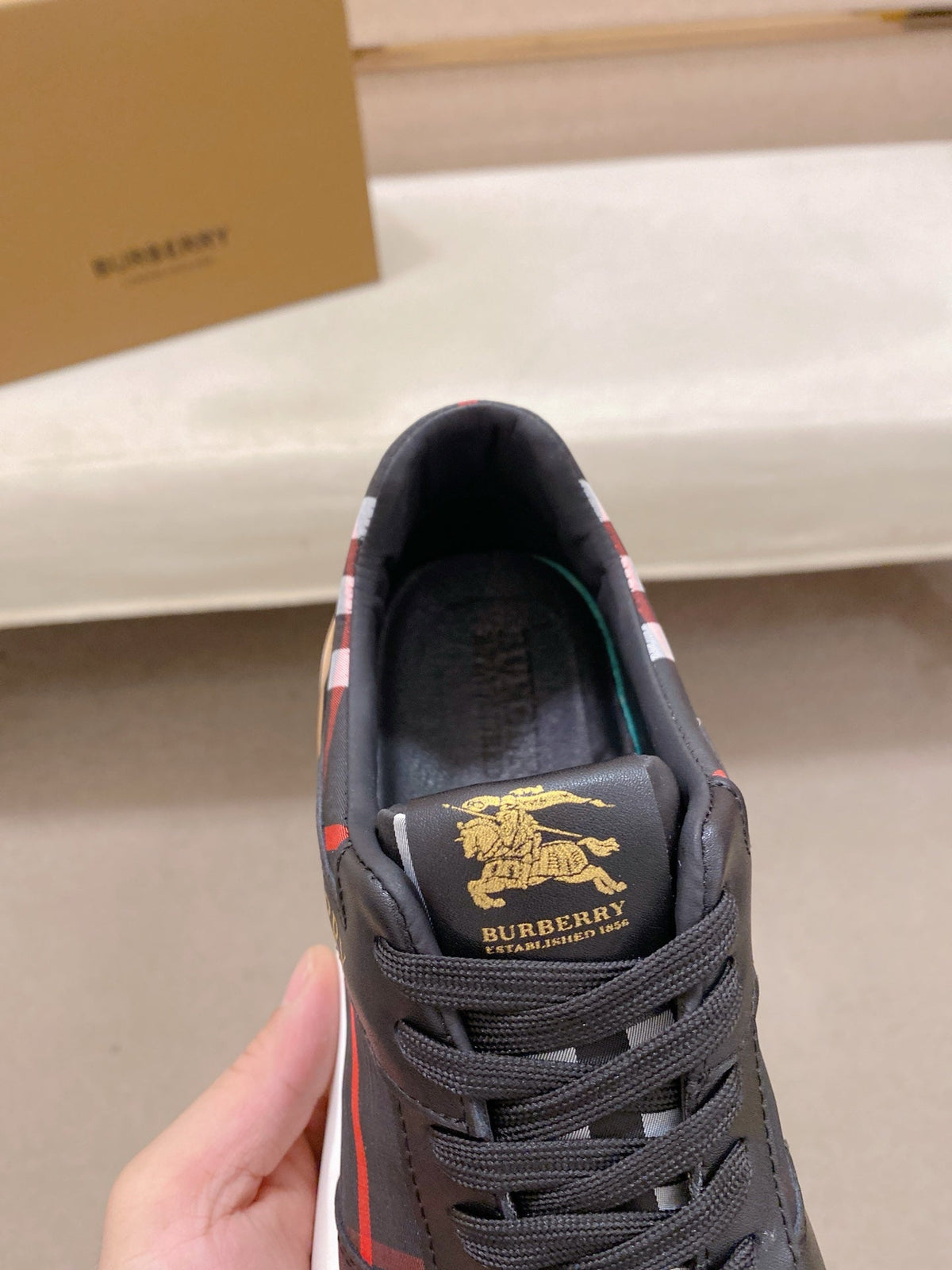 Burberry Italian Calfskin Leather Loafers
