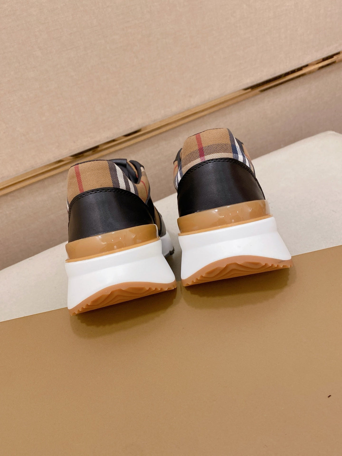 Burberry Italian Calfskin Leather Loafers