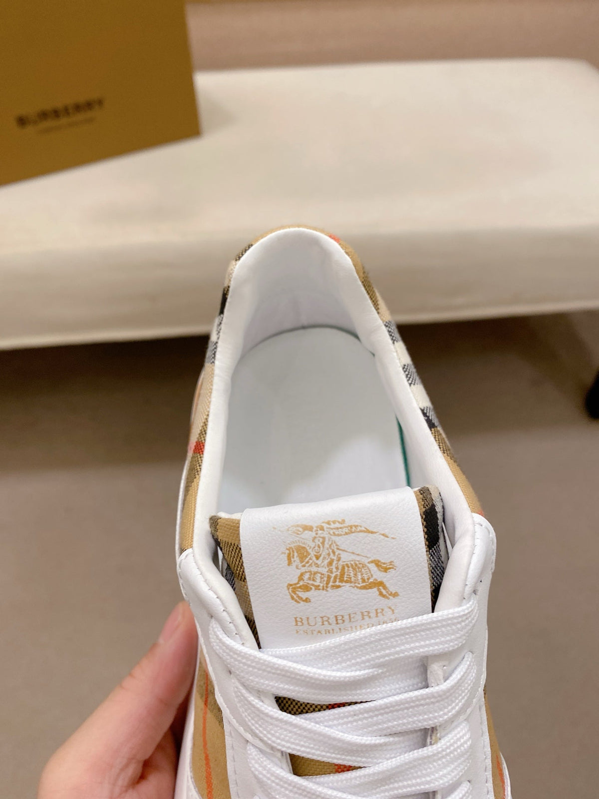 Burberry Italian Calfskin Leather Loafers