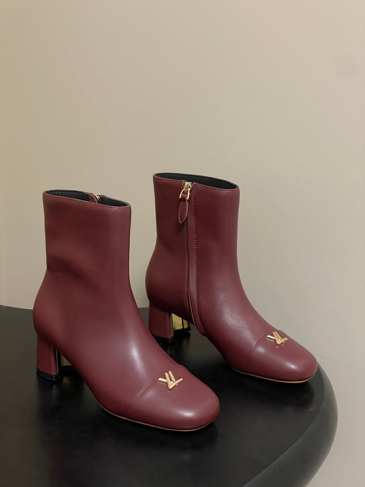 Louis Vuitton LV Swing Metal Heel Ankle Boots – 25SS Autumn/Winter Collection