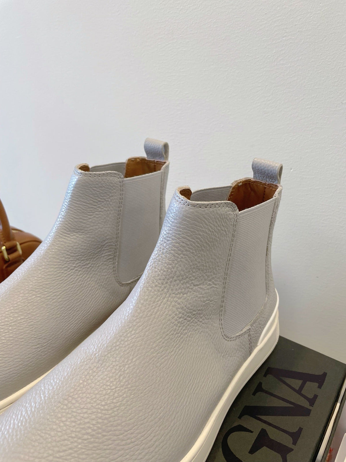 Zegna COUTURE Triple Stitch Leather Sneakers
