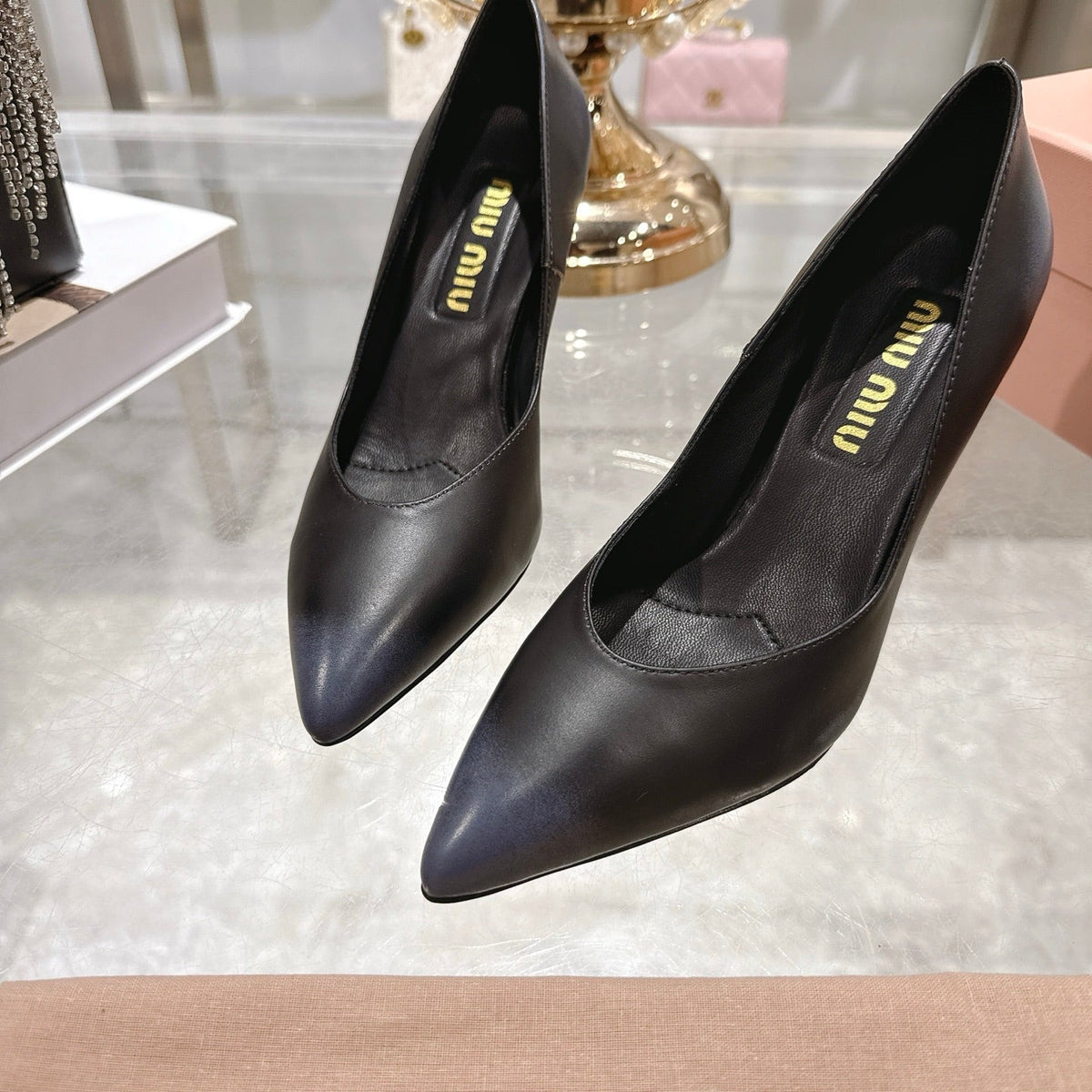 Miu Miu Pointed Toe Classic Pumps – Spring 2026 Collection