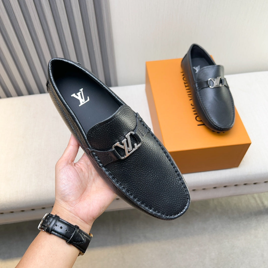 Louis Vuitton Pebbled Leather Driving Shoes