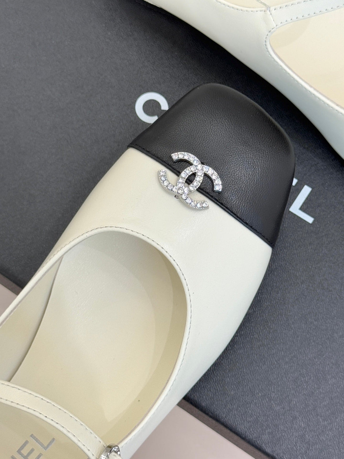 Chanel Rhinestone Double C Mary Jane Flats – 25K Collection