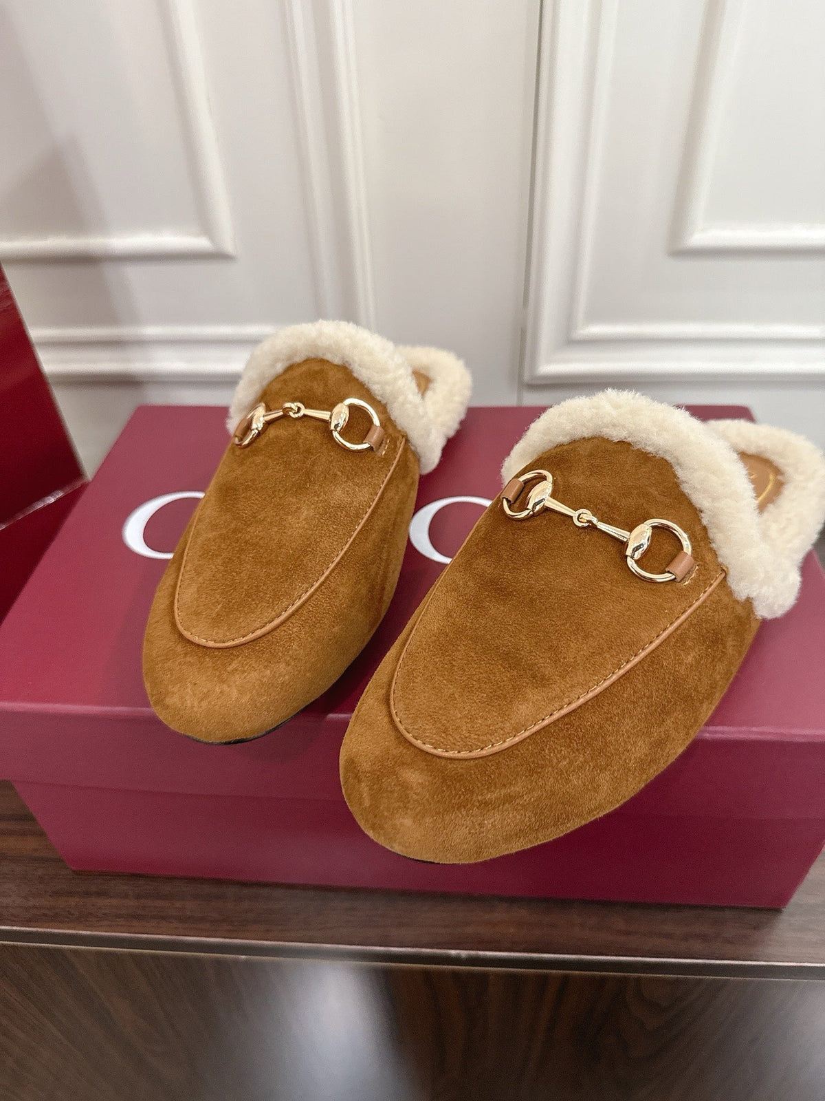 Gucci Princetown Merino Wool Mules