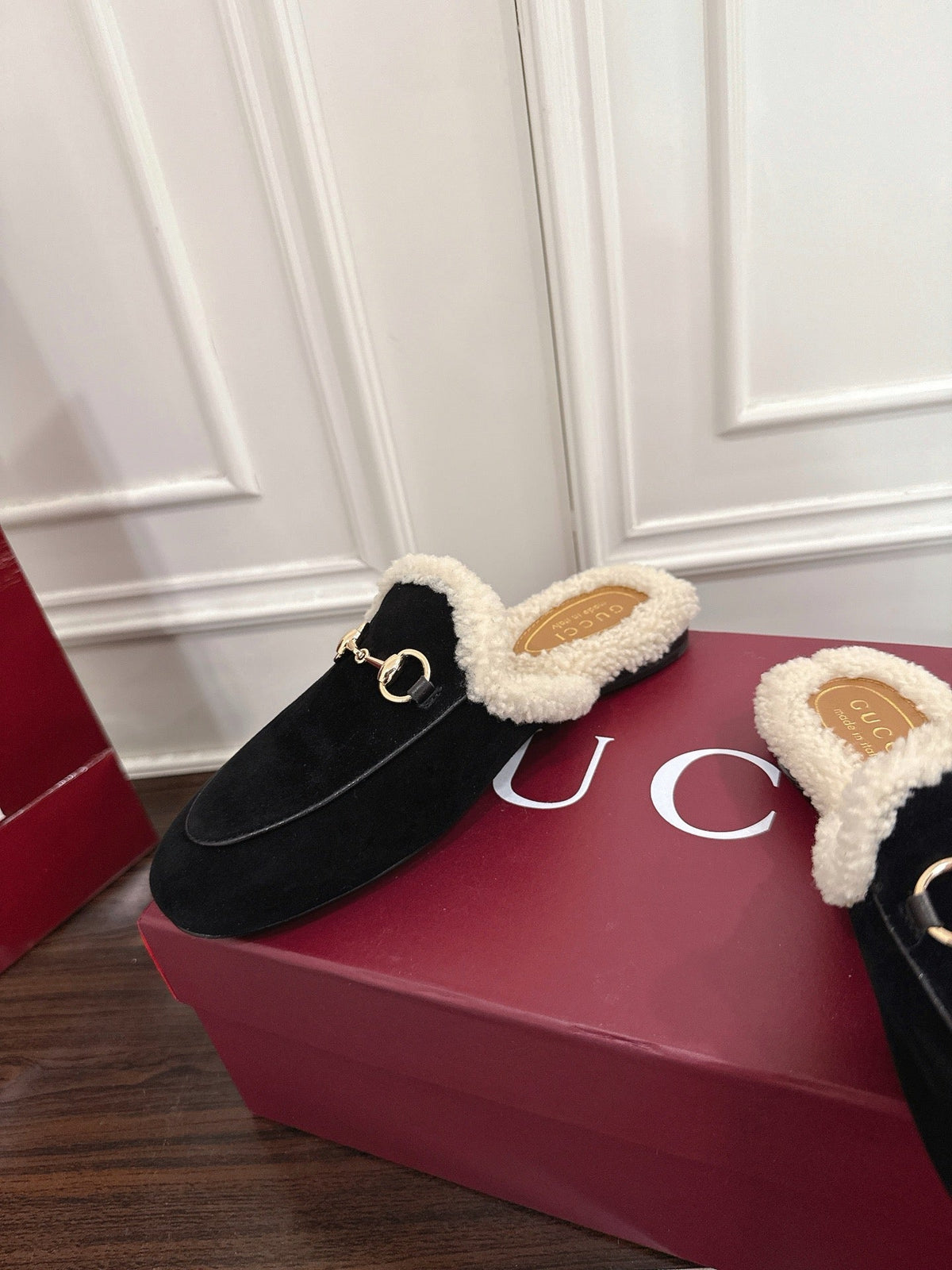Gucci Princetown Merino Wool Mules