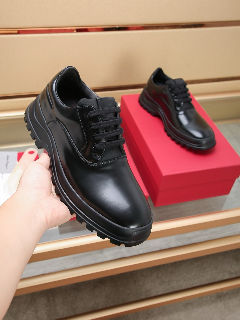 Ferragamo Business Leather Dress Shoes