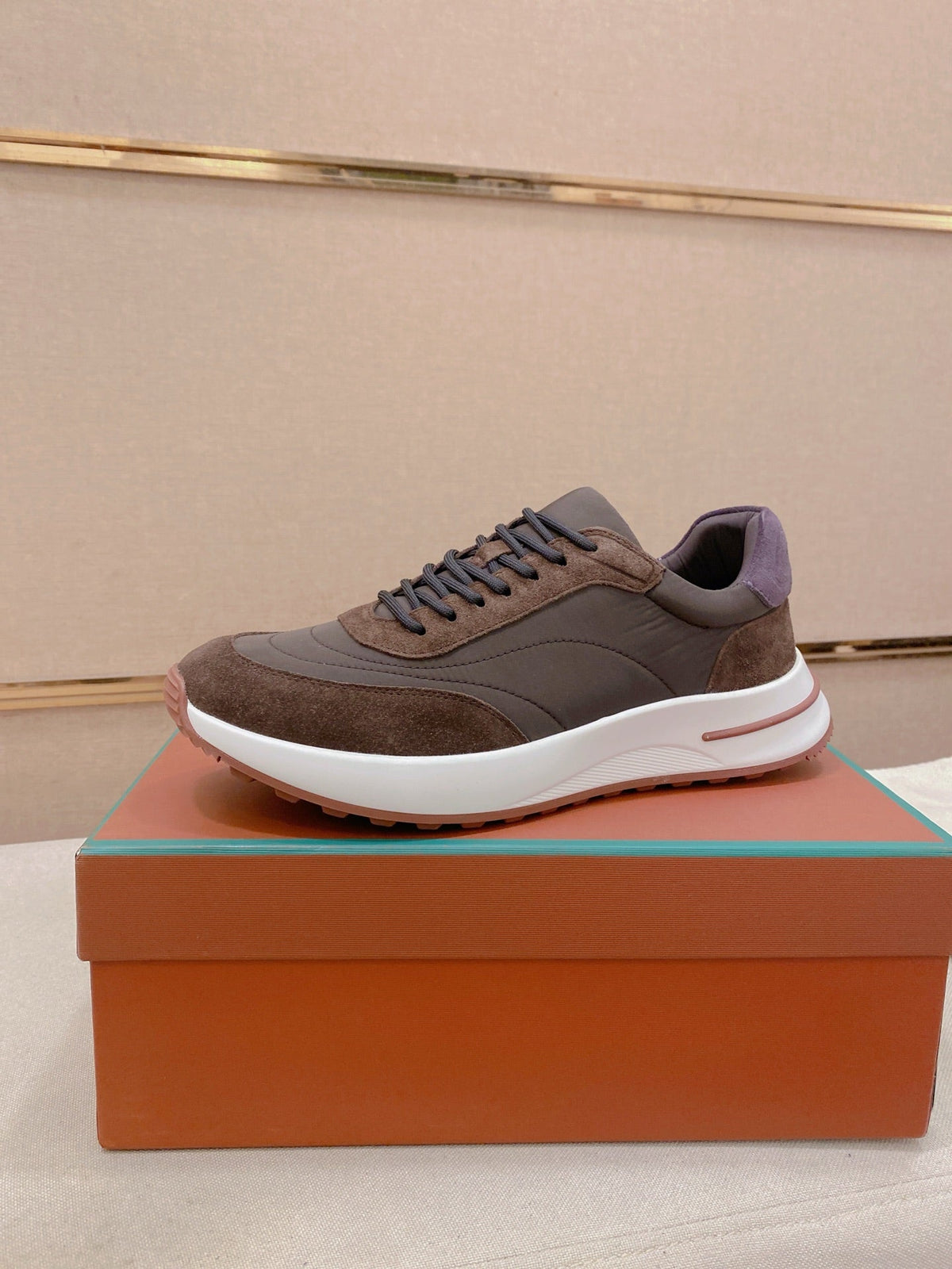 Loro Piana Men's Wind Fiber Knit Running Sneakers