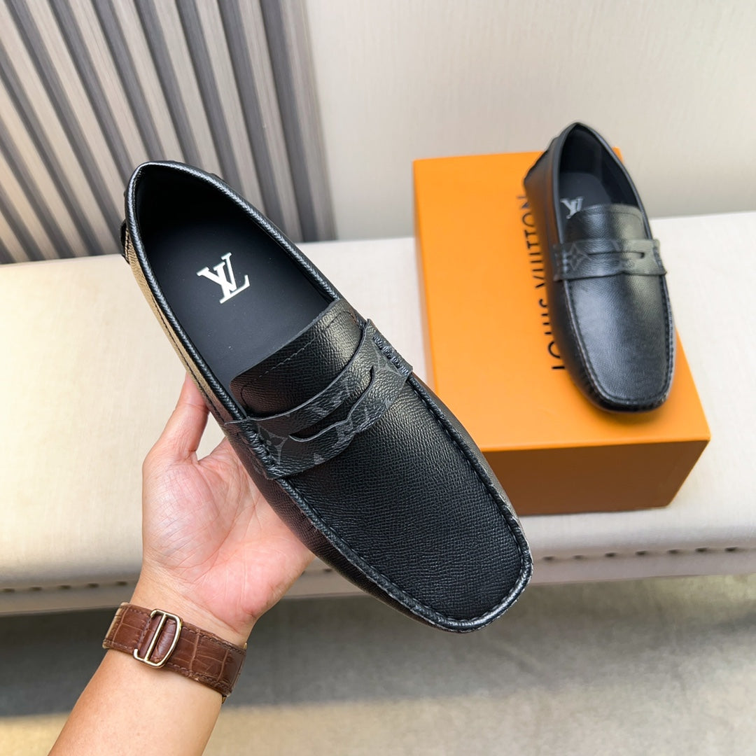 Louis Vuitton Pebbled Leather Driving Shoes