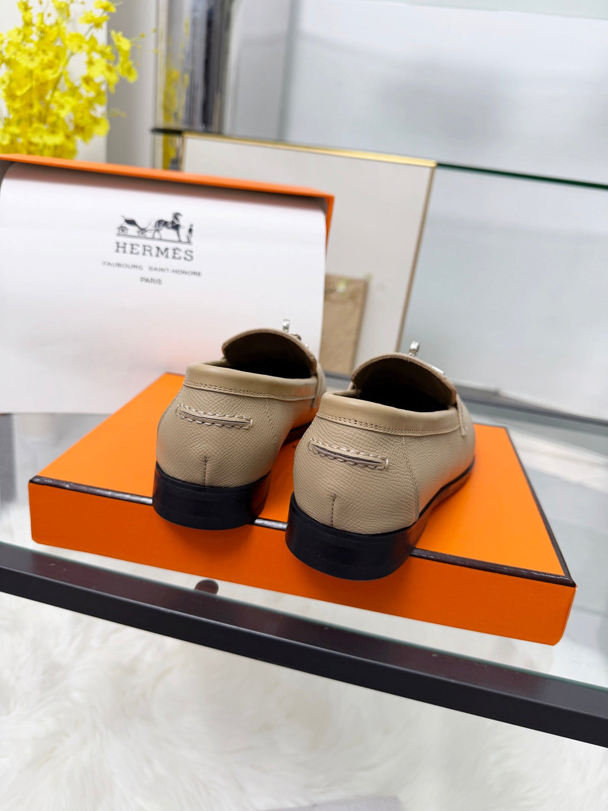 Hermès Classic Leather Sole Sandals