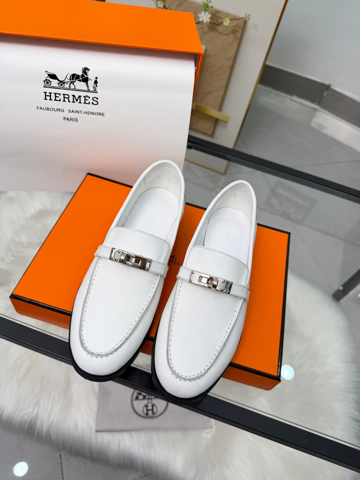 Hermès Classic Leather Sole Sandals