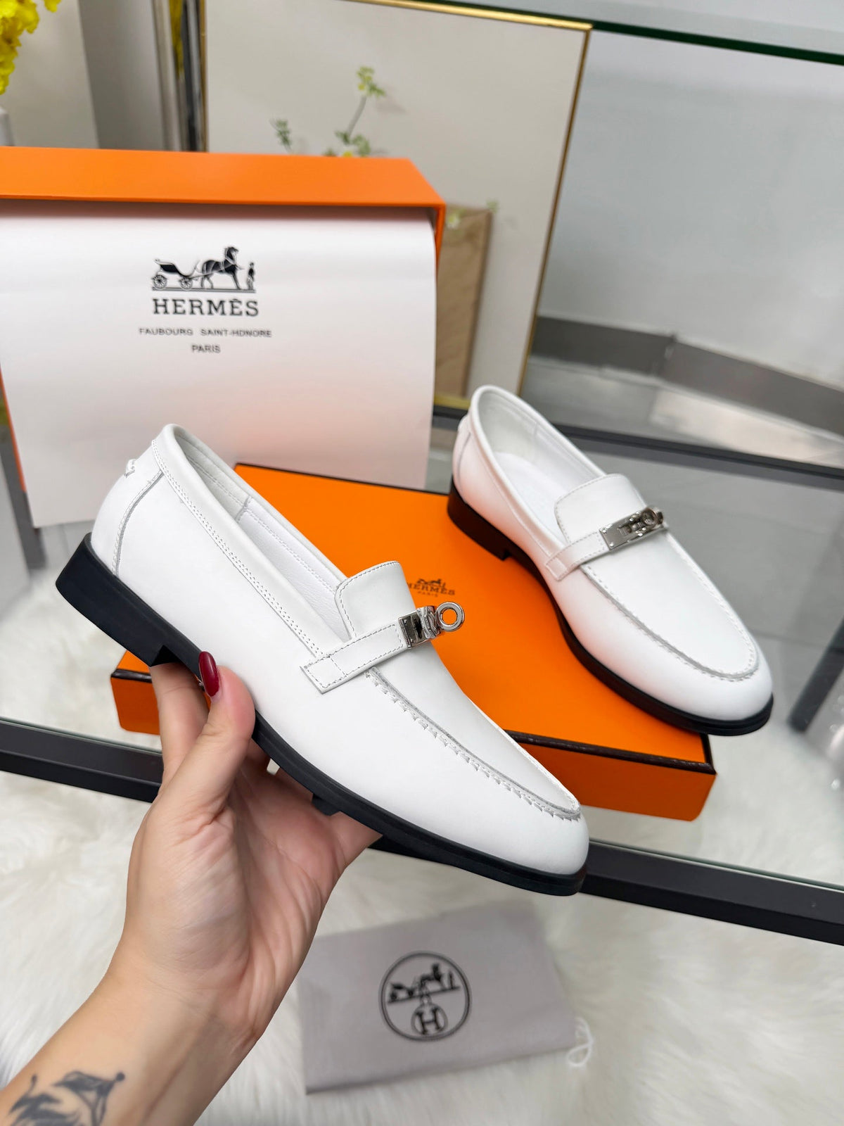Hermès Classic Leather Sole Sandals