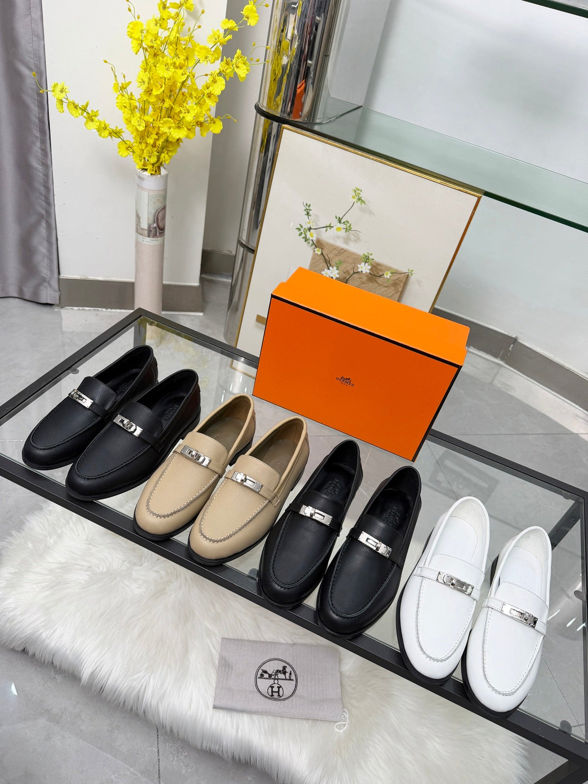 Hermès Classic Leather Sole Sandals