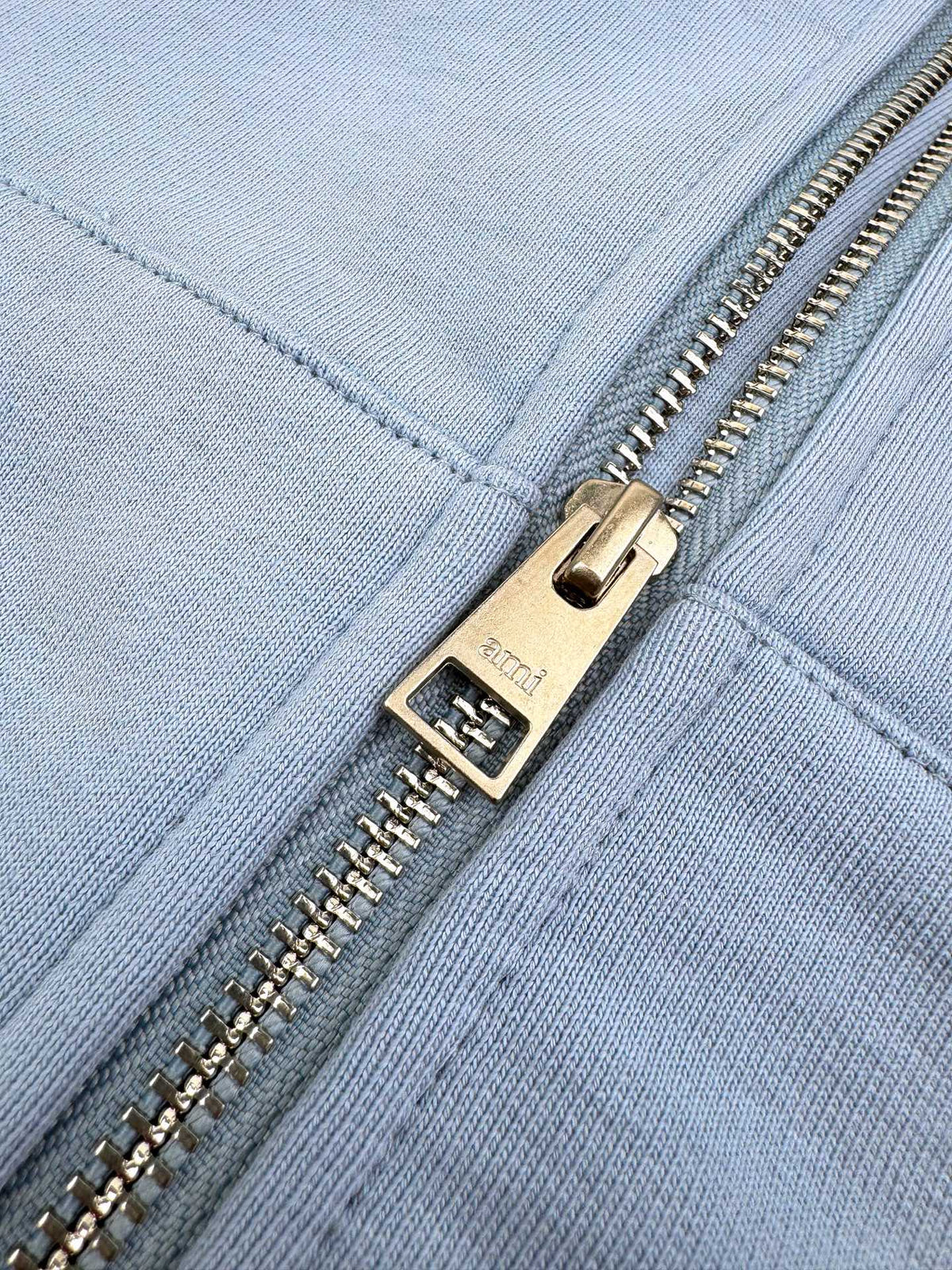 Ami Paris Heart Embroidery Zipper Jacket
