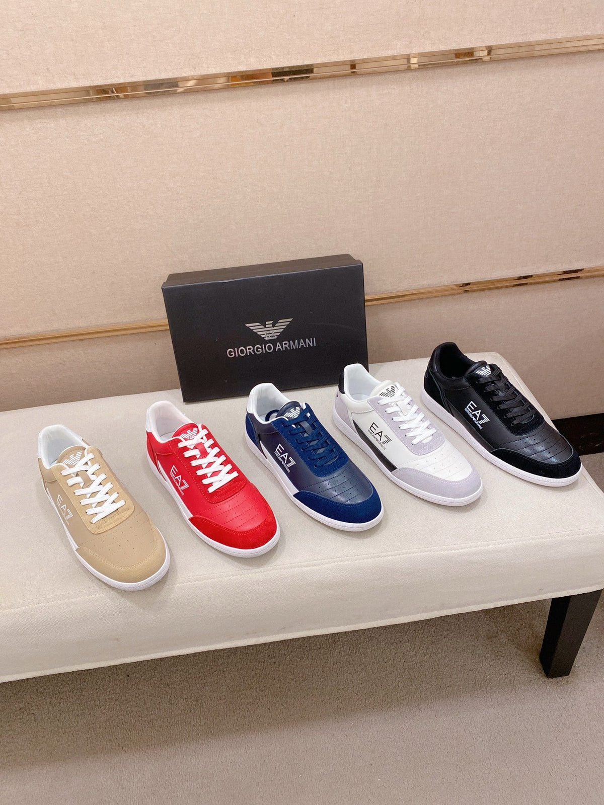 Armani Italian Leather Luxury Sneakers – New Collection