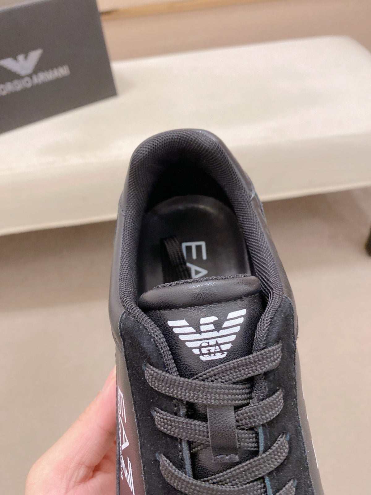 Armani Italian Leather Luxury Sneakers – New Collection