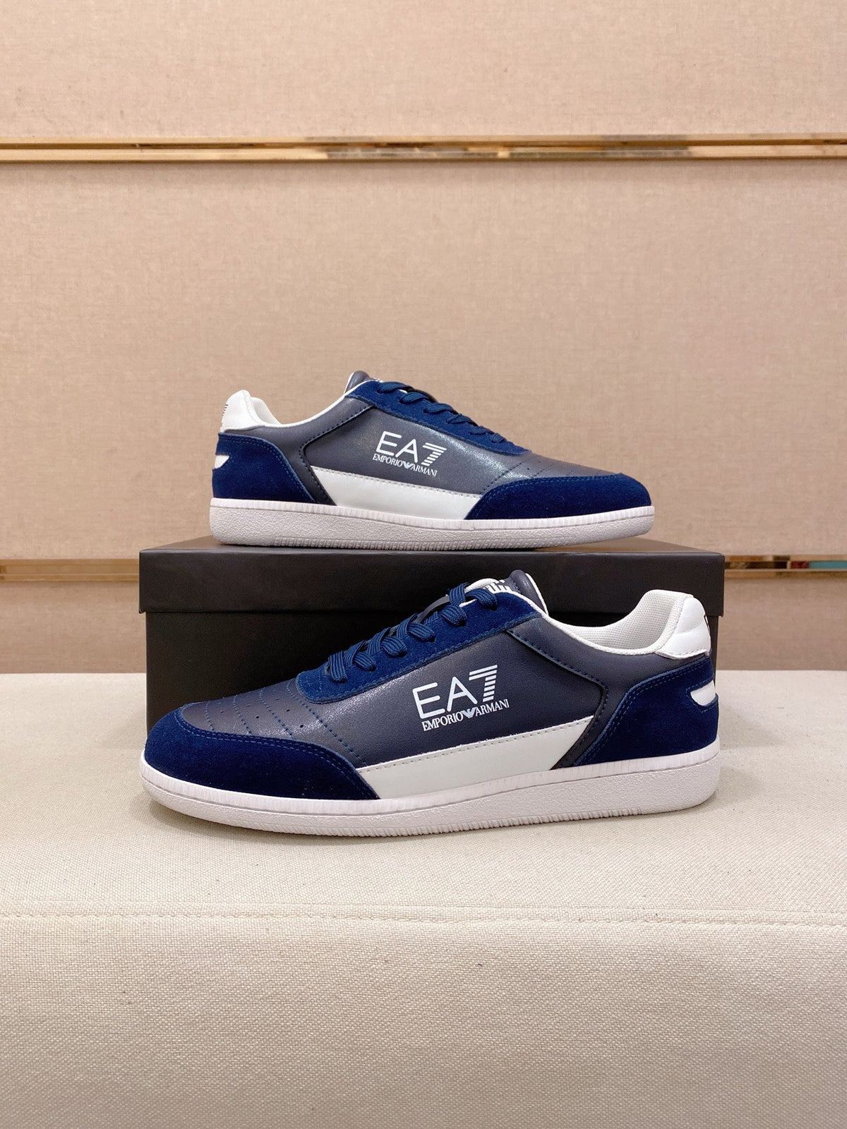 Armani Italian Leather Luxury Sneakers – New Collection