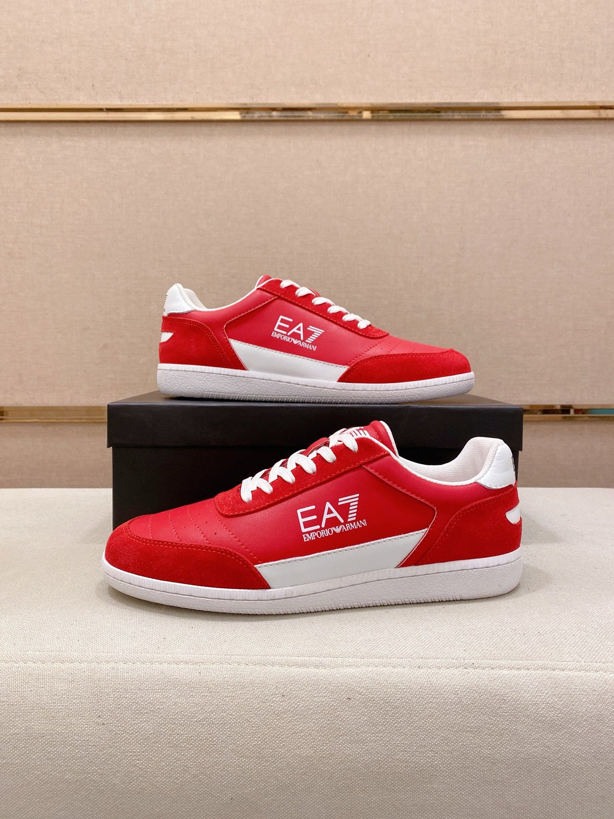 Armani Italian Leather Luxury Sneakers – New Collection