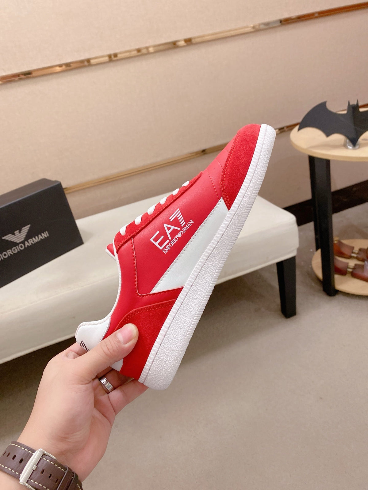 Armani Italian Leather Luxury Sneakers – New Collection