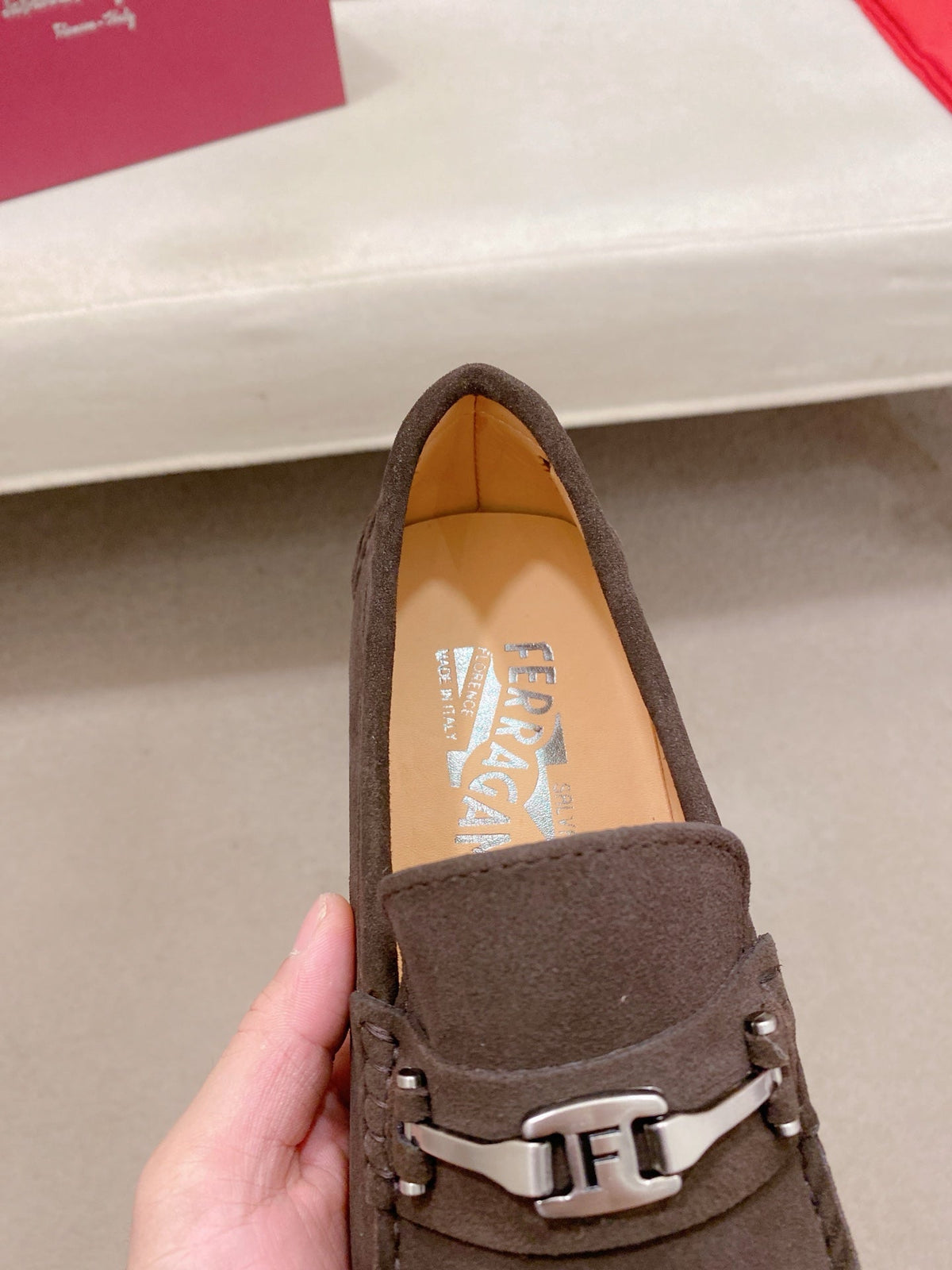 Ferragamo Men's Suede Driving Shoes
