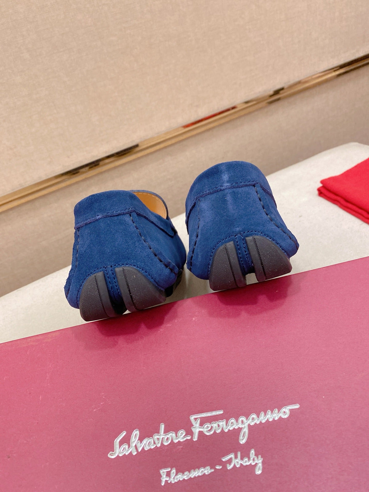 Ferragamo Men's Suede Driving Shoes