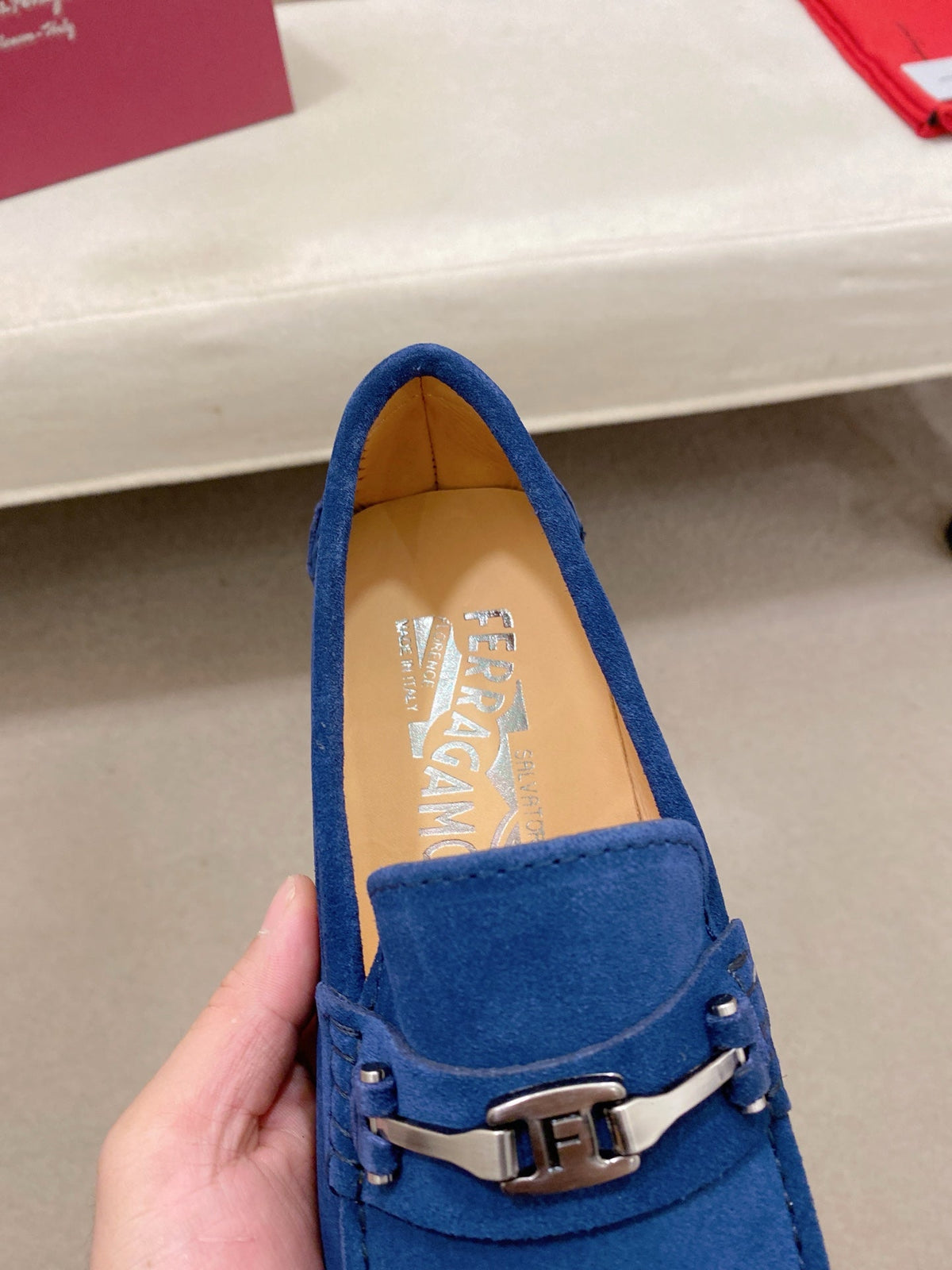 Ferragamo Men's Suede Driving Shoes