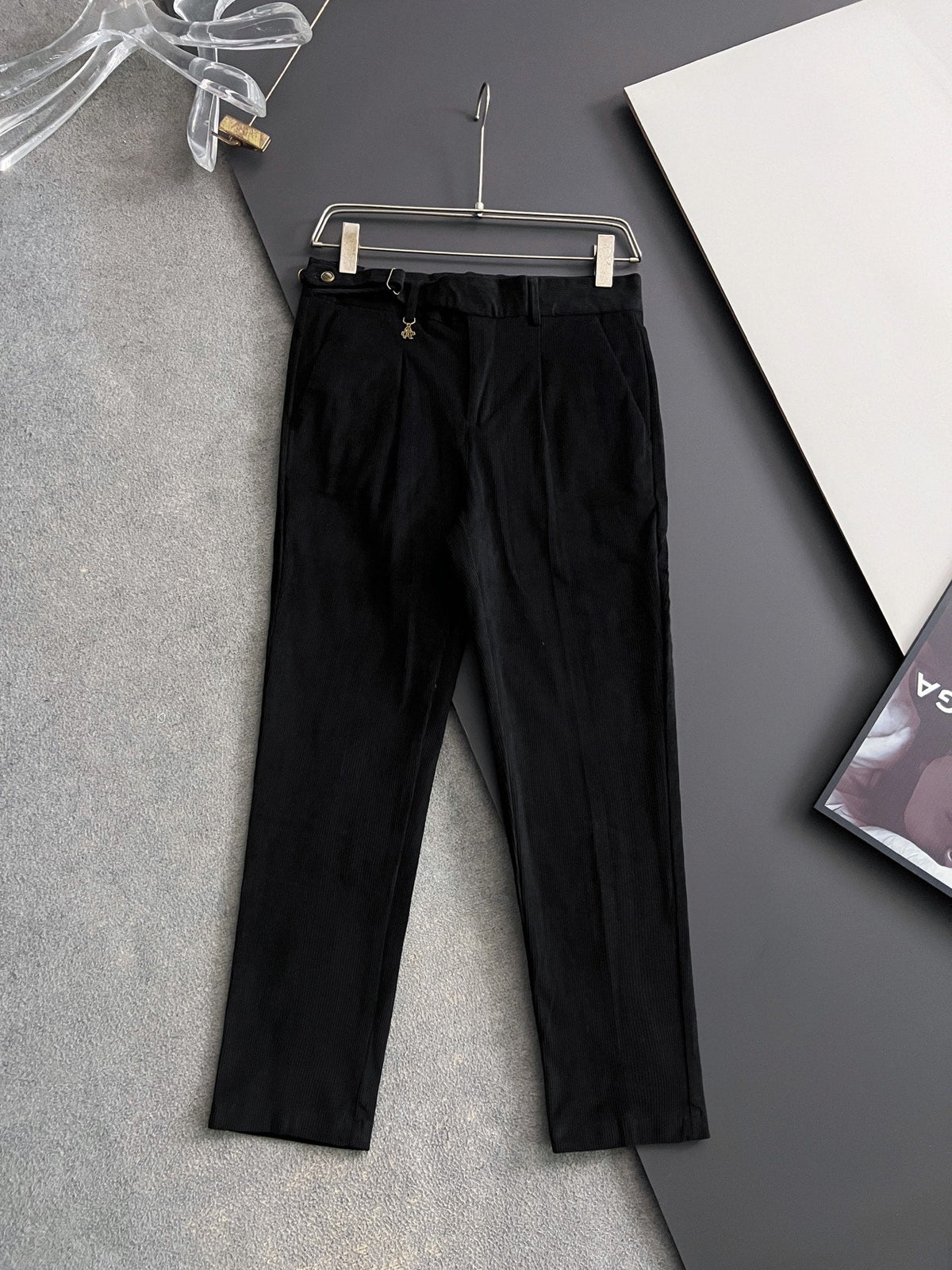 Prada Men's Pure Cotton Casual Trousers – 2025 Collection