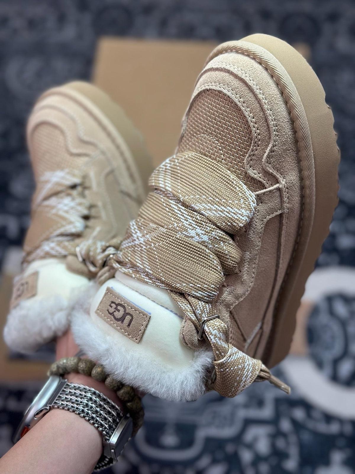 UGG Lowmel Sheepskin Snow Boots
