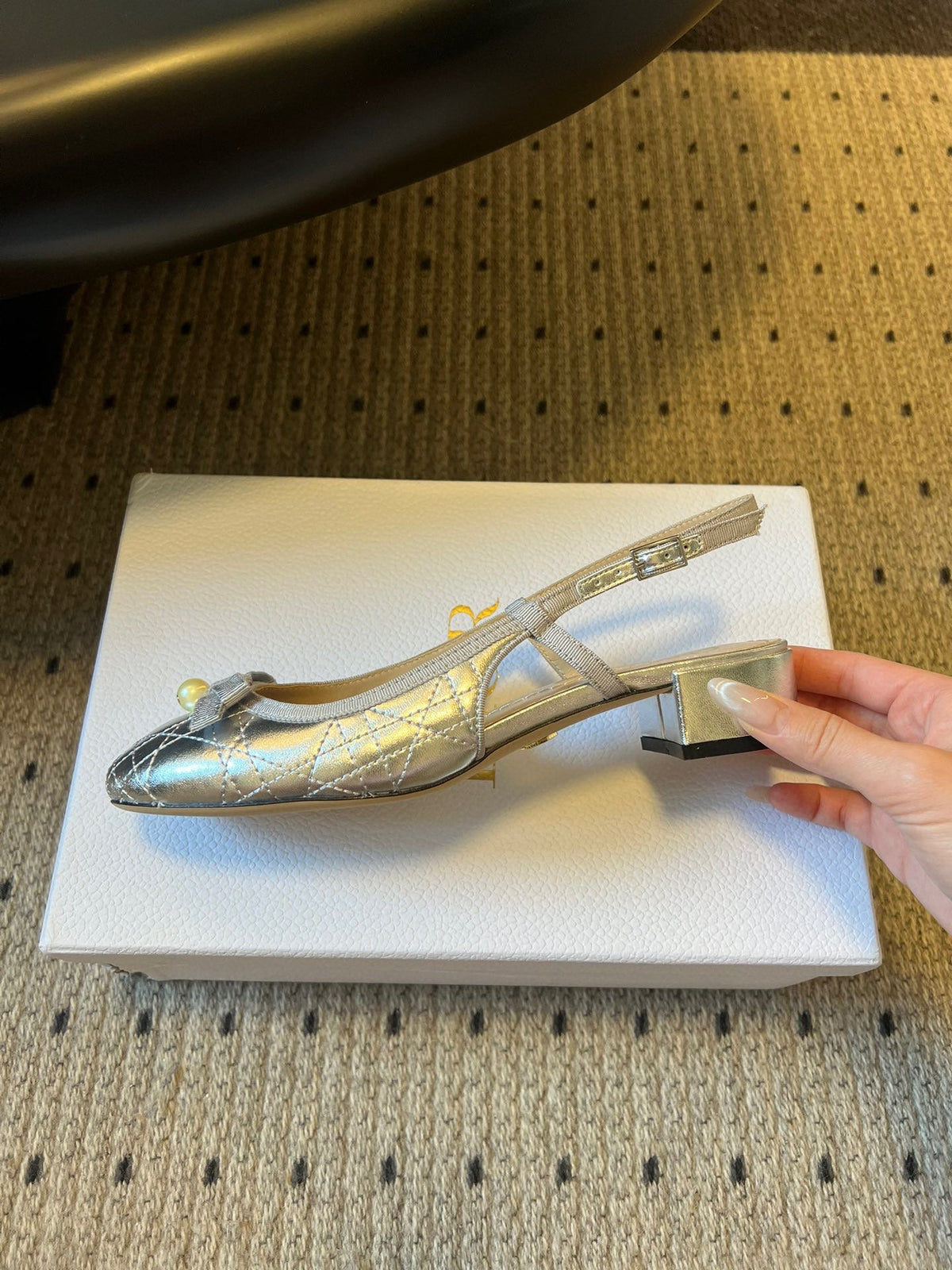 Dior ADIORABLE Pearl Bow Slingback Sandals – 2025 Collection