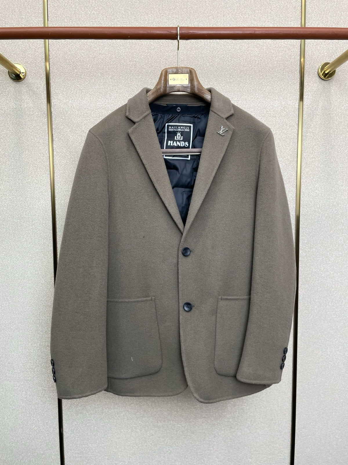 Louis Vuitton Detachable Down Wool Blazer