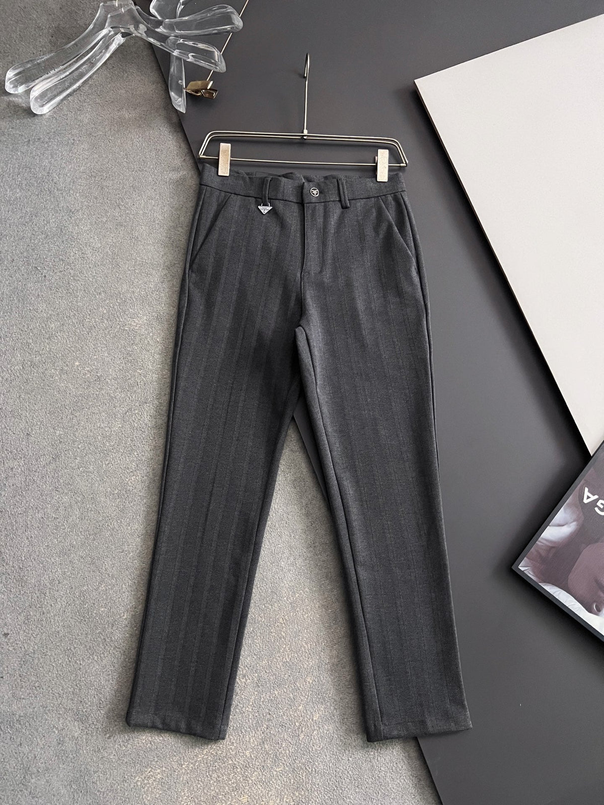 Prada Men's Cashmere Casual Trousers – 2025 Collection