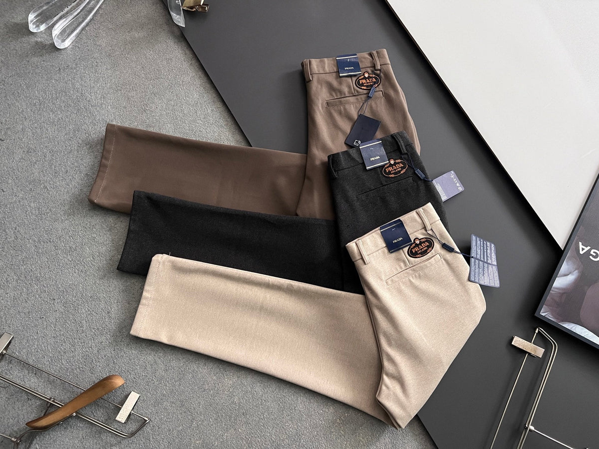 Prada Men's Cashmere Casual Trousers – 2025 Collection