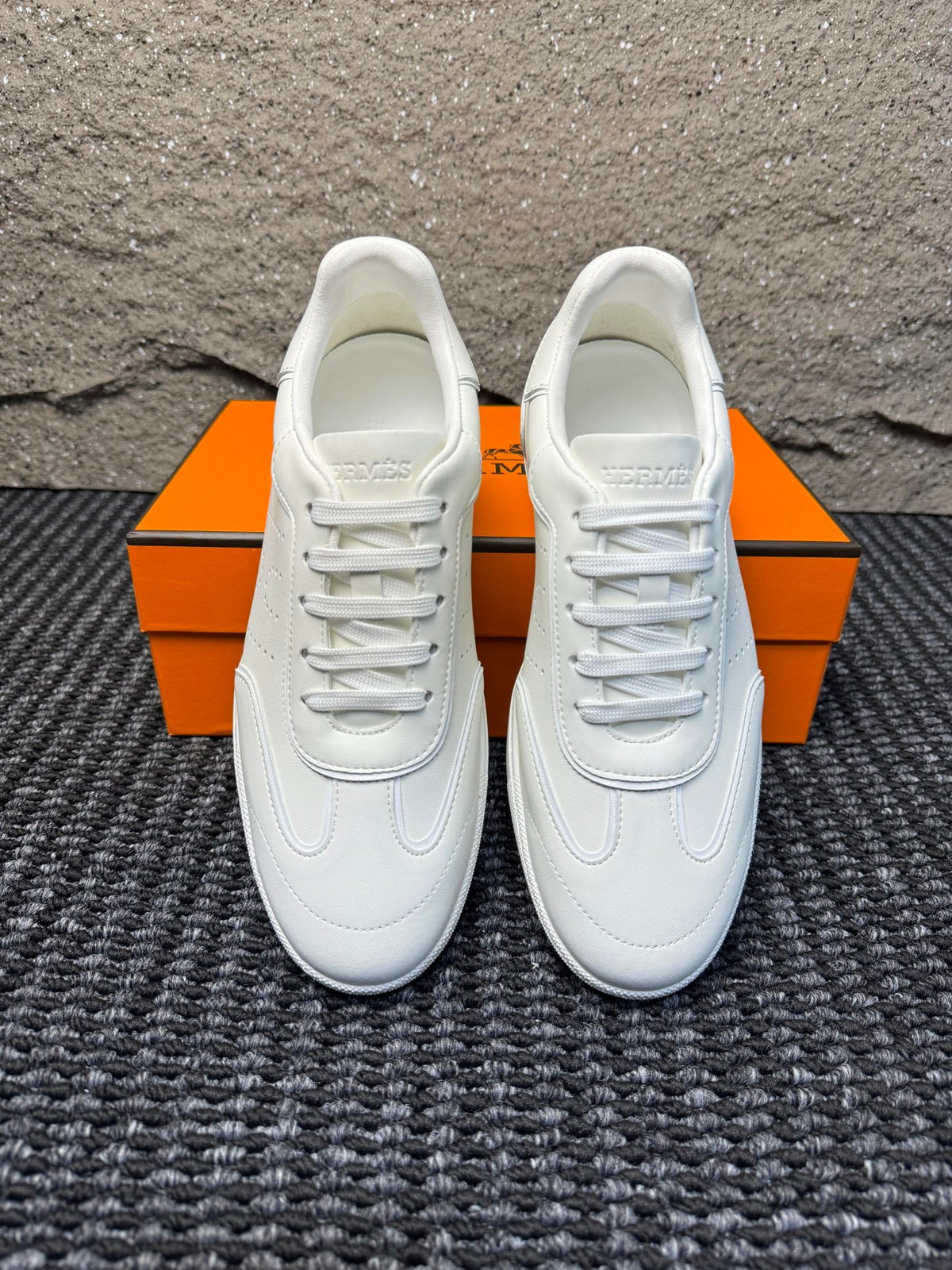 Hermès Nappa Calfskin Perforated H Sneakers