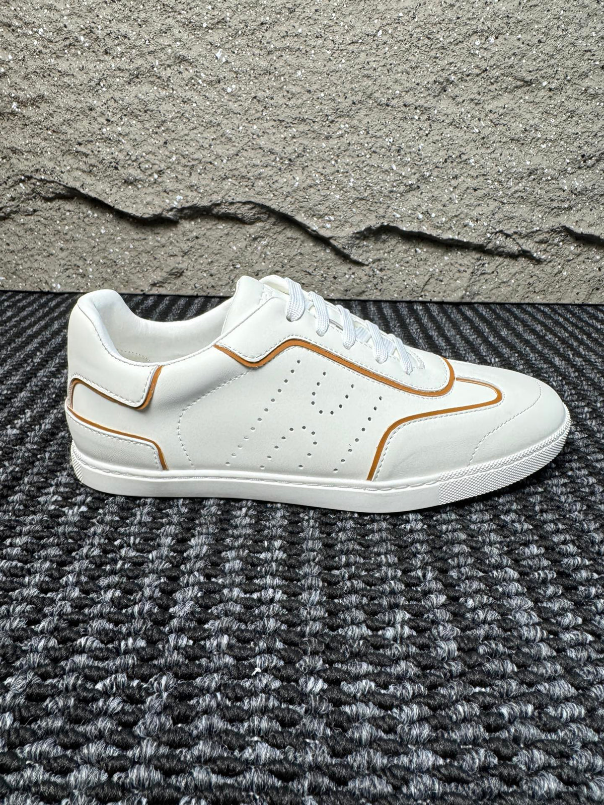 Hermès Laser-Punched H Nappa Calfskin Sneakers