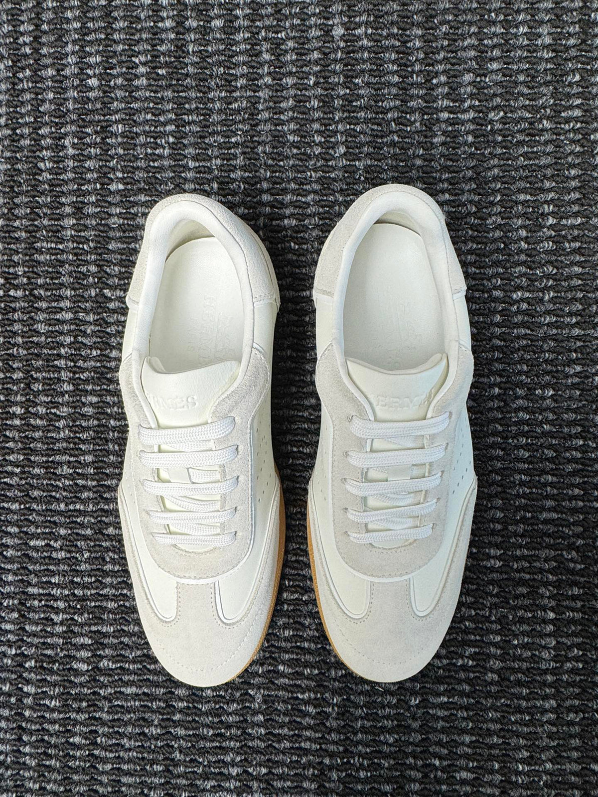 Hermès Laser-Punched H Nappa Calfskin Sneakers