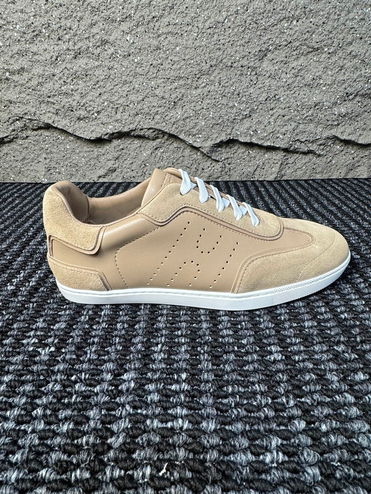 Hermès Laser-Punched H Nappa Calfskin Sneakers