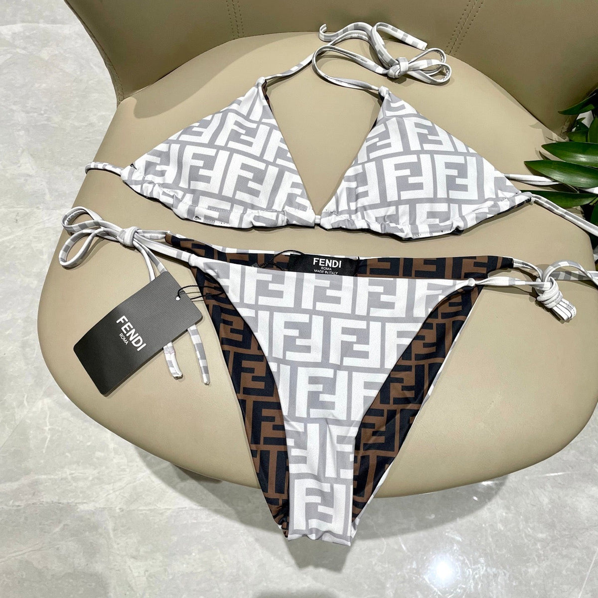 Fendi Reversible One-Piece Swimsuit