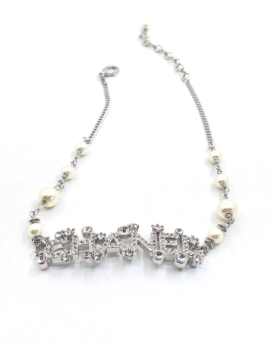 18K Chanel Crystals Necklace