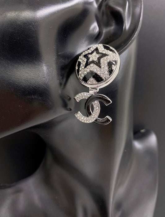 18K Chanel Diamond Earrings
