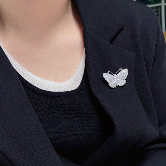 18K Chanel Full Diamond Butterfly Brooch