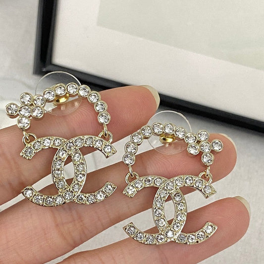 18K Chanel Diamond Earrings