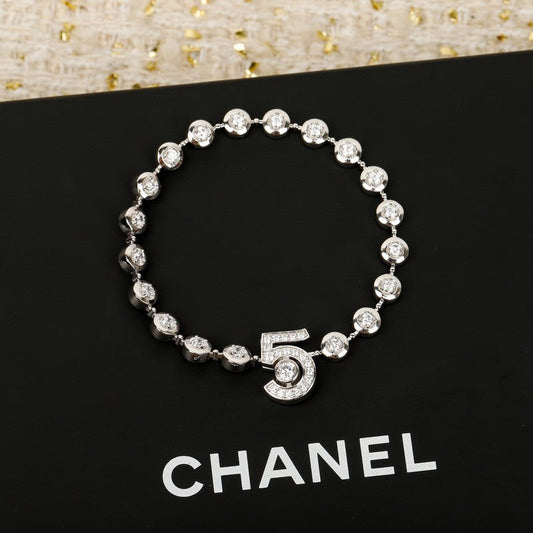 18K Chanel NO.5 Diamond Gold Bracelet