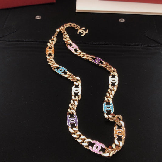 18K Chanel Color Chain Necklace