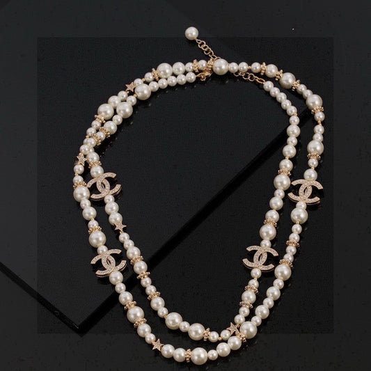 18K Chanel 26C Long Pearl Necklace