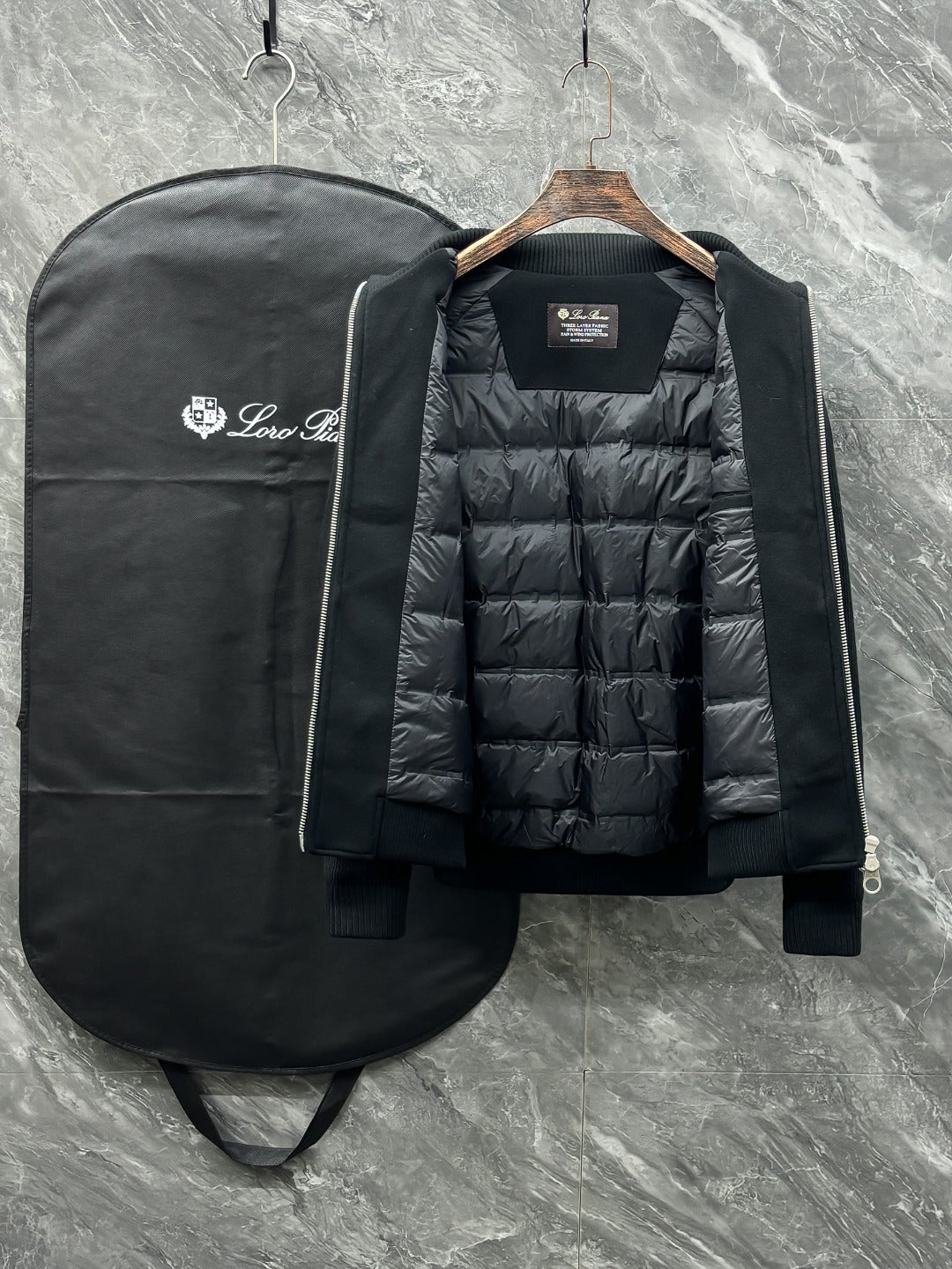 Loro Piana Knit Blend Down Jacket – 25FW