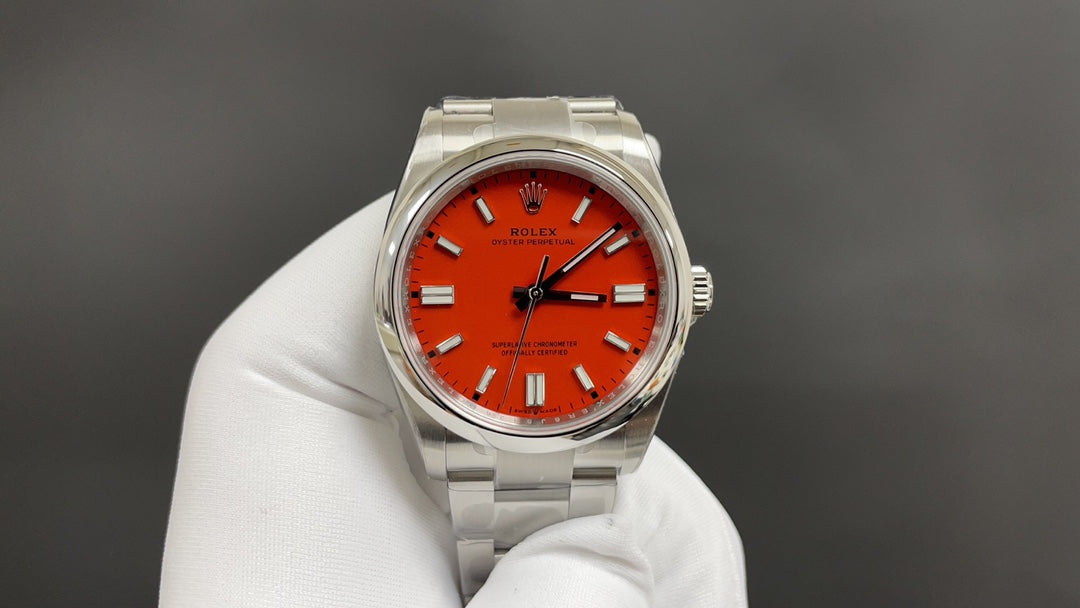 Coral Red 36MM Watch
